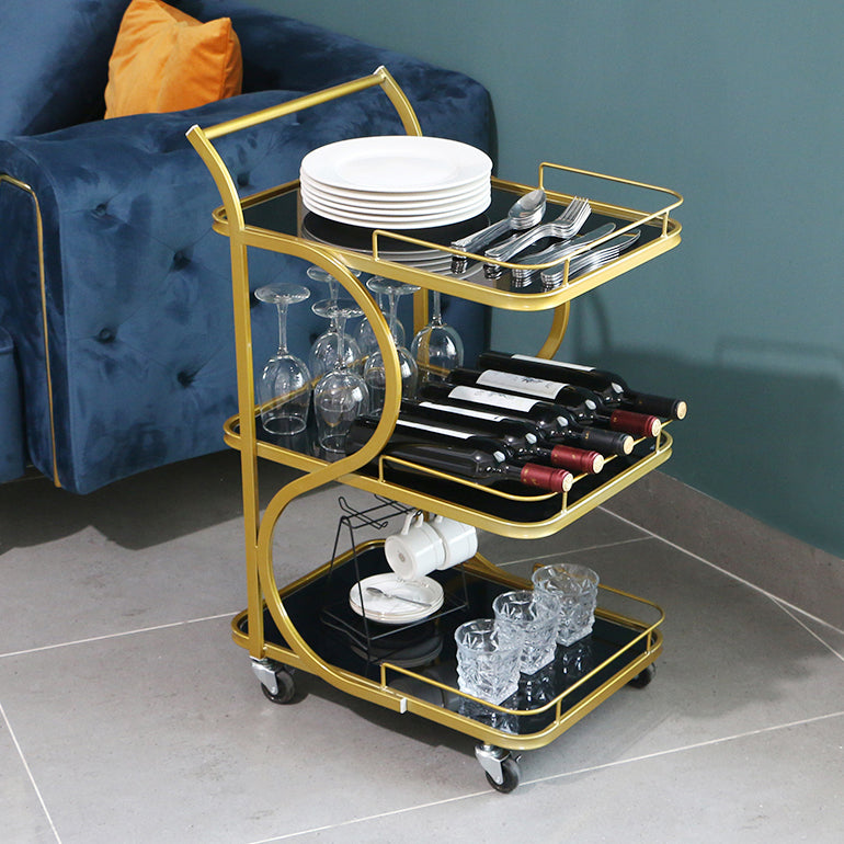 33.07" High Contemporary Rectangle Prep Table Rolling Metal Prep Table for Kitchen