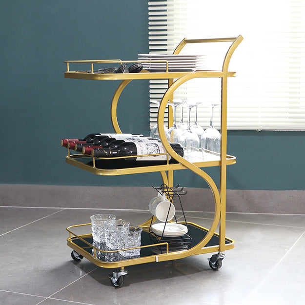 33.07" High Contemporary Rectangle Prep Table Rolling Metal Prep Table for Kitchen