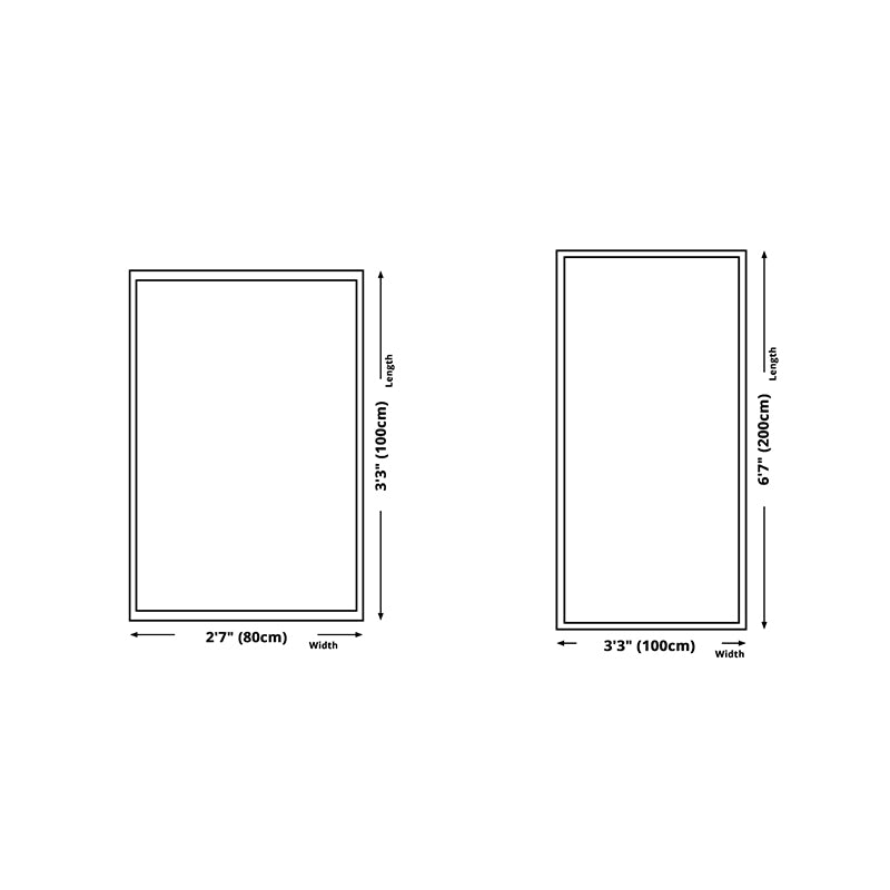 Modern Style Rectangle Shape Rug Lattice Living Room Carpet Polyester Washable Area Rug