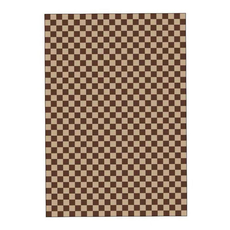 Modern Style Lattice Pattern Rug Rectangle Shape Stain Resistant Rug for Home Decor