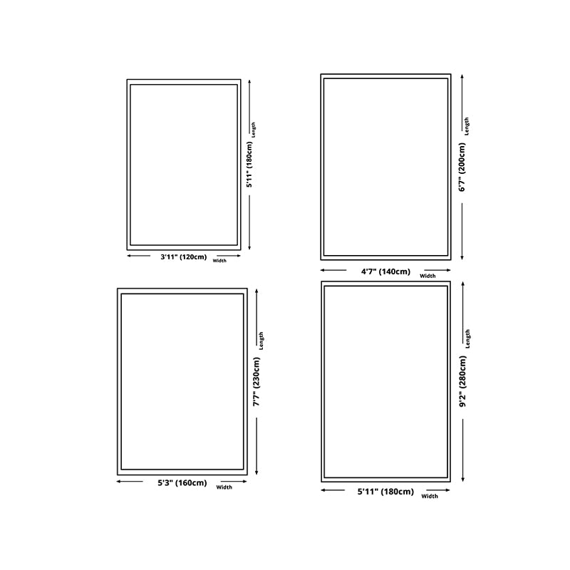 Modern Style Lattice Pattern Rug Rectangle Shape Stain Resistant Rug for Home Decor