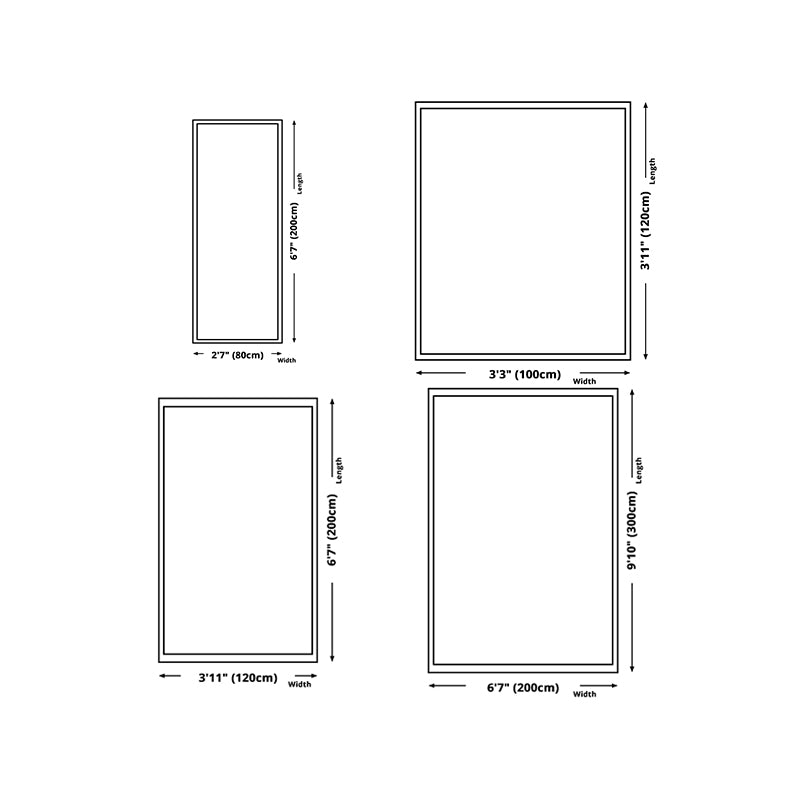 Lattice Pattern Rug Modern Style Rectangle Stain Resistant Shape Rug for Home Decor