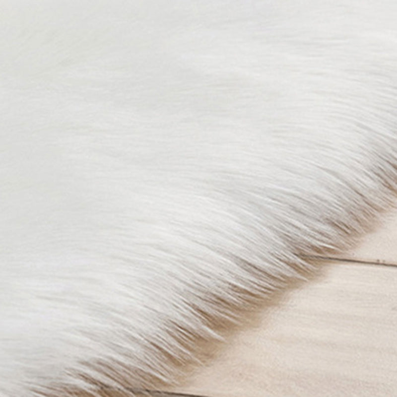 Irregular Flower Shape Rug Living Room Carpet Polyester Washable Area Rug