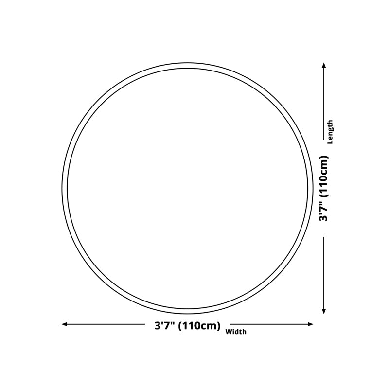 Irregular Flower Shape Rug Living Room Carpet Polyester Washable Area Rug