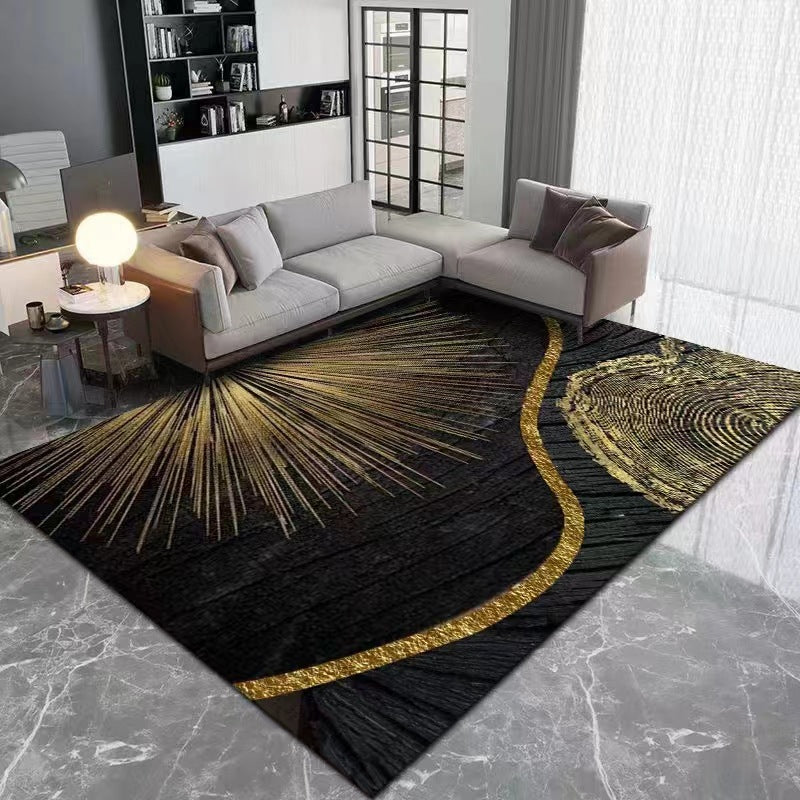 Light Luxury Style Rug Stain Resistant Rectangle Shape Rug for Home Decor