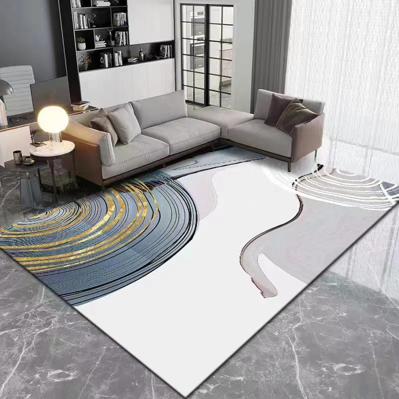 Light Luxury Style Rug Stain Resistant Rectangle Shape Rug for Home Decor