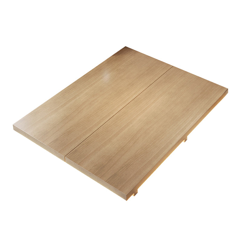 Pine Wood Platform Bed Frame in Natural,78.74 Inch Long with Legs