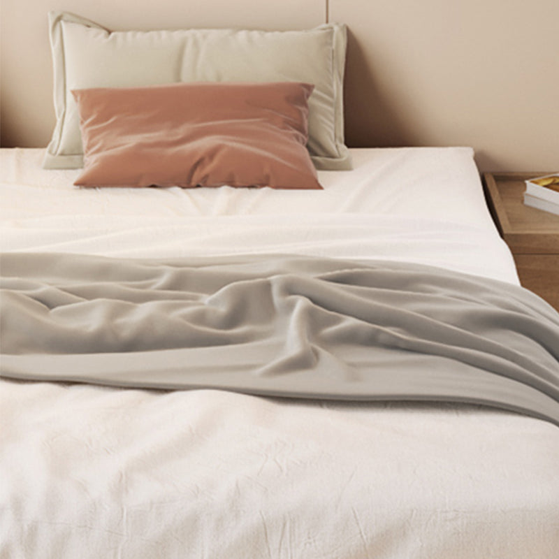 Pine Wood Platform Bed Frame in Natural,78.74 Inch Long with Legs