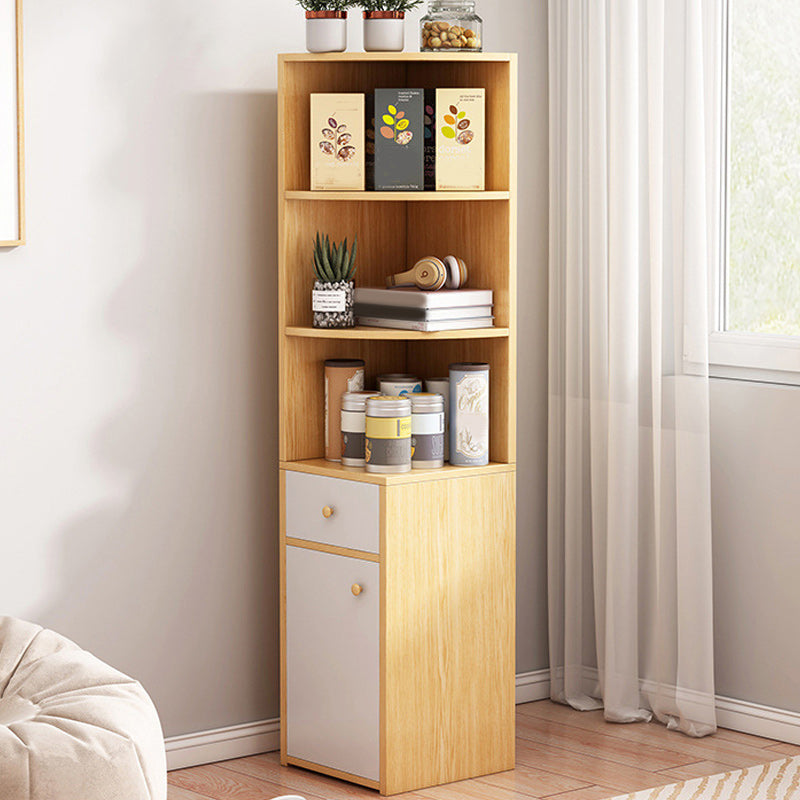 Modern Accent Cabinet with Door and Drawers and Shelves Cabinet