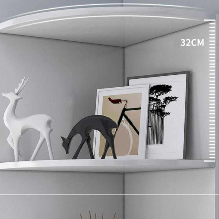 Modern Accent Cabinet with Door and Drawers and Shelves Cabinet