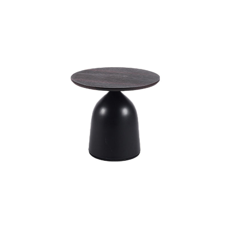 Minimalist Round Stone Top Coffee Table 2 Pieces Cocktail Table