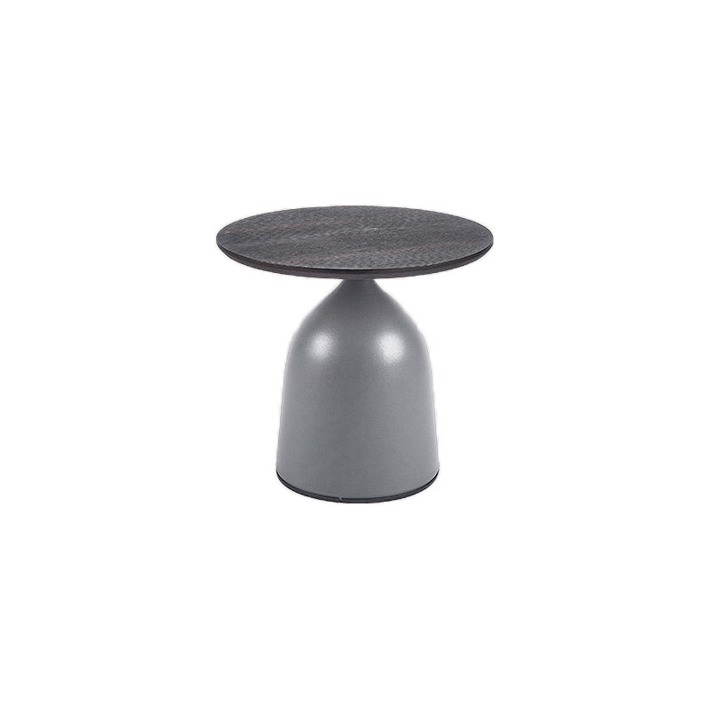Minimalist Round Stone Top Coffee Table 2 Pieces Cocktail Table