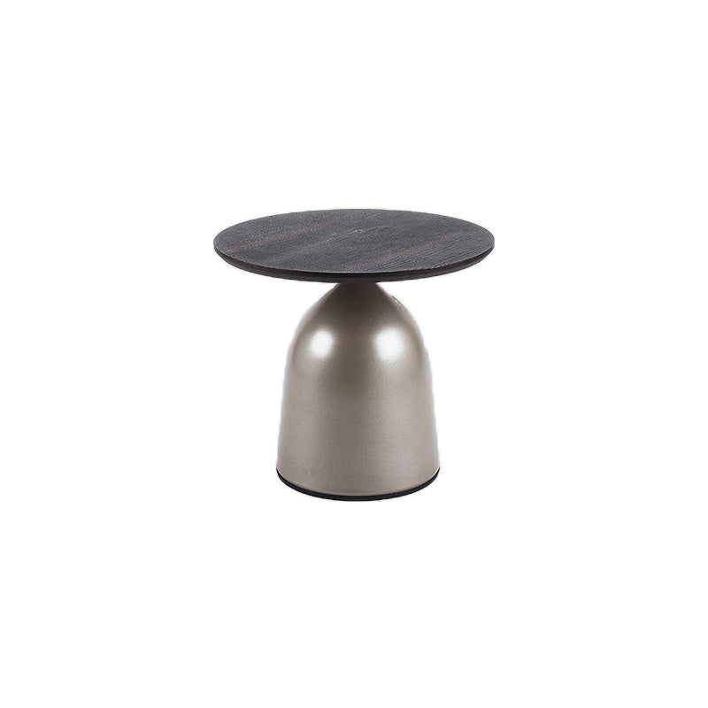 Minimalist Round Stone Top Coffee Table 2 Pieces Cocktail Table
