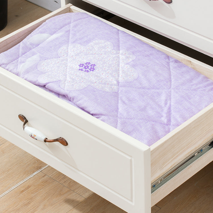 Modern Wooden Accent Chest with 9 Drawers with Cabriole Legs Chest