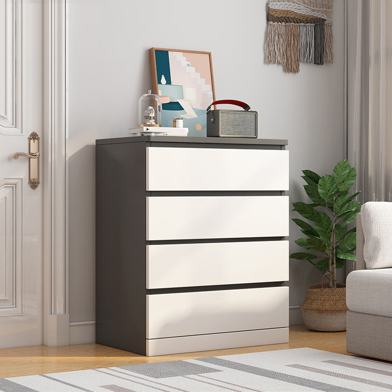 Modern Wood Accent Chest with Drawers Rectangle Chest 23.62" Long