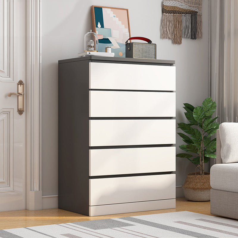 Modern Wood Accent Chest with Drawers Rectangle Chest 23.62" Long