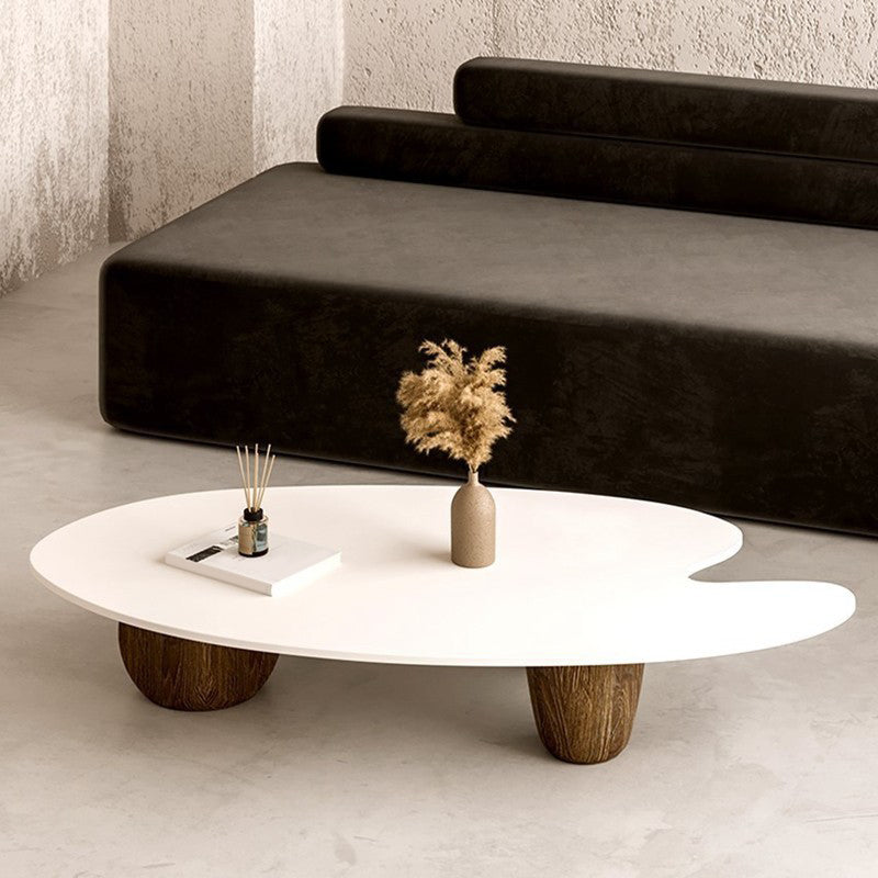 Scandinavian Style Coffee Table 3 Legs Wooden Coffee Table in White