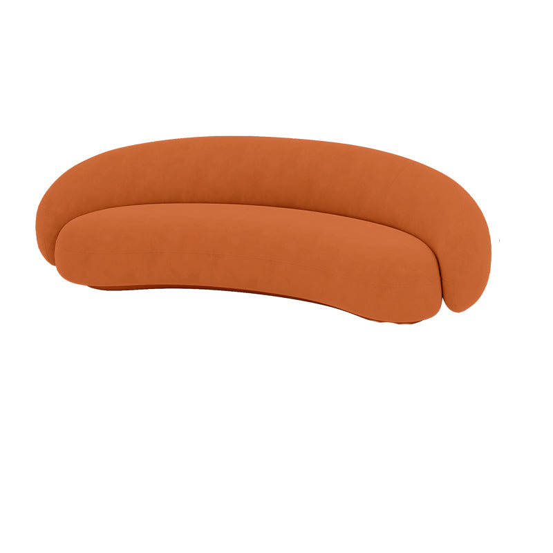 Contemporary 23.62 " H Velvet Slope Arm Sofa for Living Room