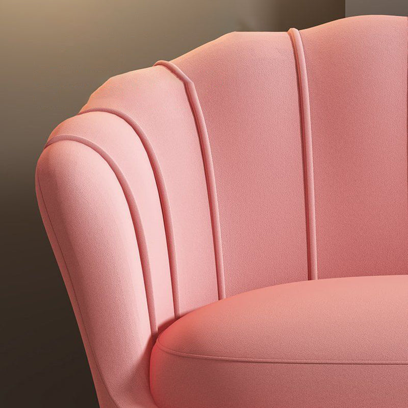 31.5" H Contemporary Sewn Pillow Back Slope Arm Sofa for Living Room