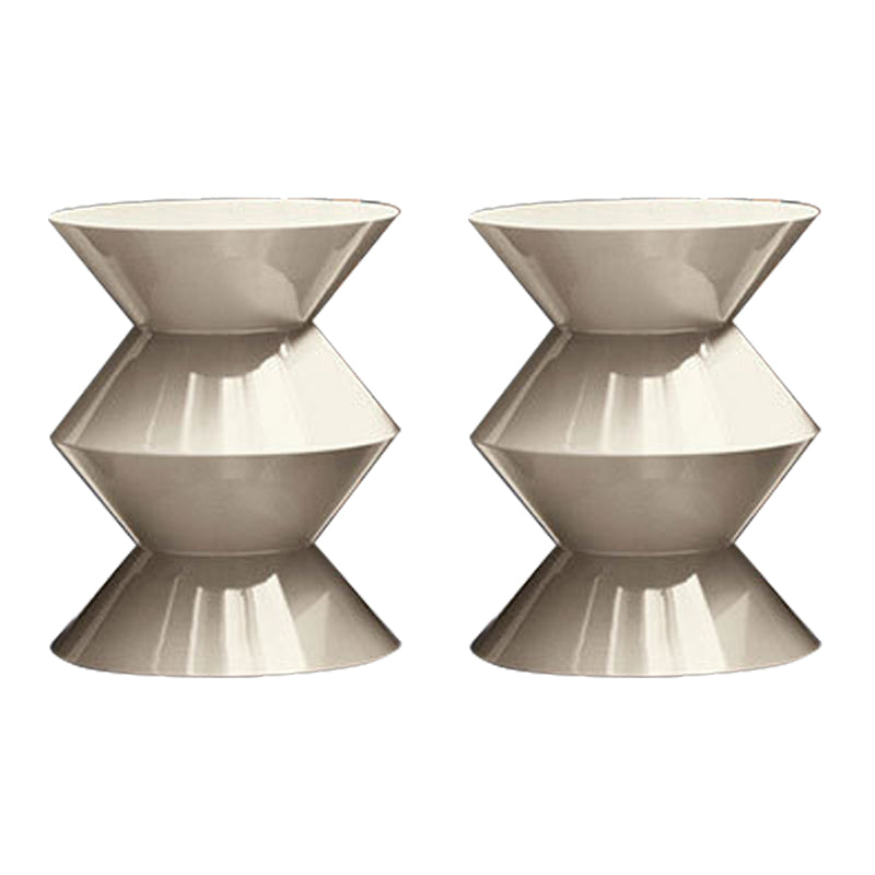 17.75" Tall Mid-century Side End Table Pedestal Round Sofa Side Accent Table
