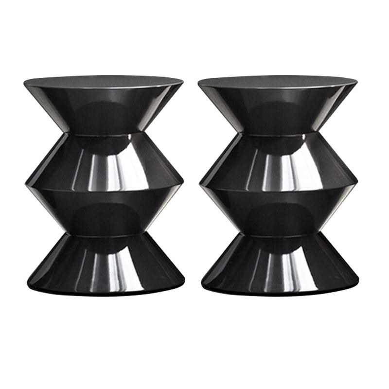 17.75" Tall Mid-century Side End Table Pedestal Round Sofa Side Accent Table