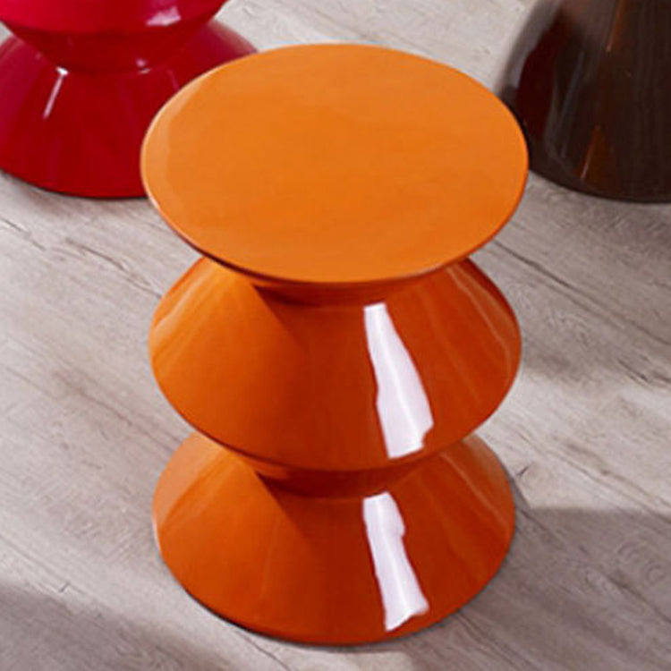 17.75" Tall Mid-century Side End Table Pedestal Round Sofa Side Accent Table
