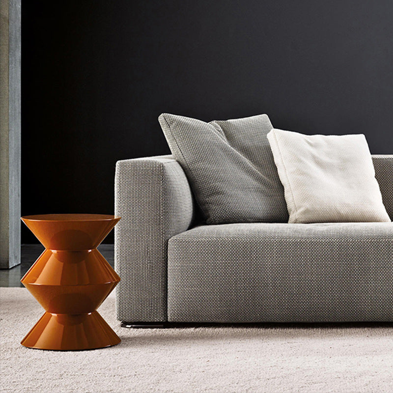 17.75" Tall Mid-century Side End Table Pedestal Round Sofa Side Accent Table