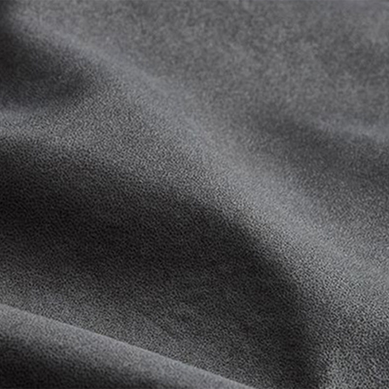 Contemporary Stationary Faux Leather Recessed Arm Sofa Chaise