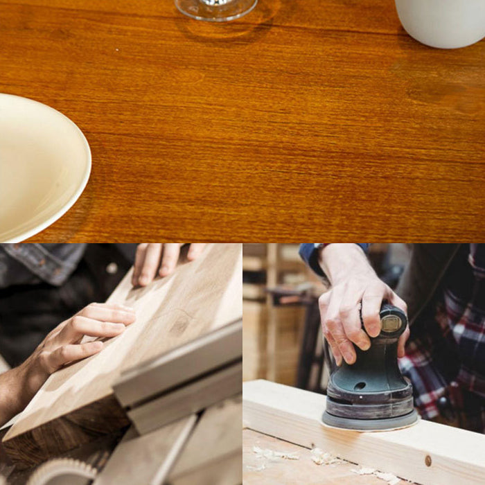 Solid Wood Dining Table Contemporary Round Dining Table with Pedestal Base