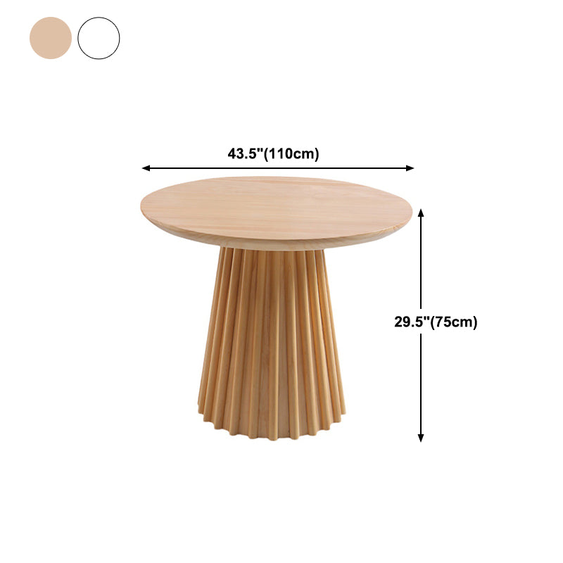 Round Top Dining Table Contemporary Dining Table with Pedestal Base