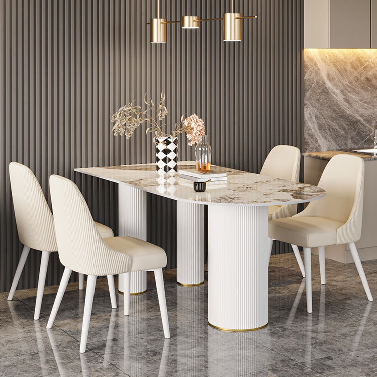 Free Form Stone Dining Table Modern Dining Table for Kitchen