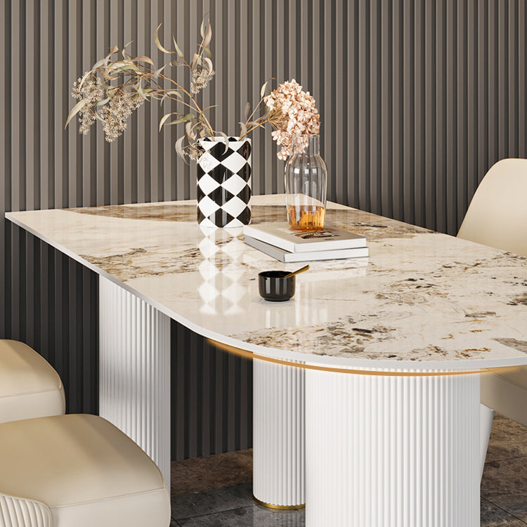 Free Form Stone Dining Table Modern Dining Table for Kitchen