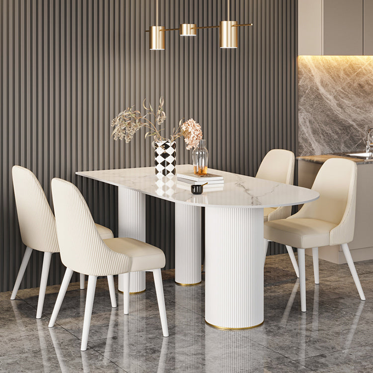 Free Form Stone Dining Table Modern Dining Table for Kitchen