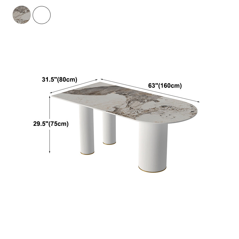 Free Form Stone Dining Table Modern Dining Table for Kitchen