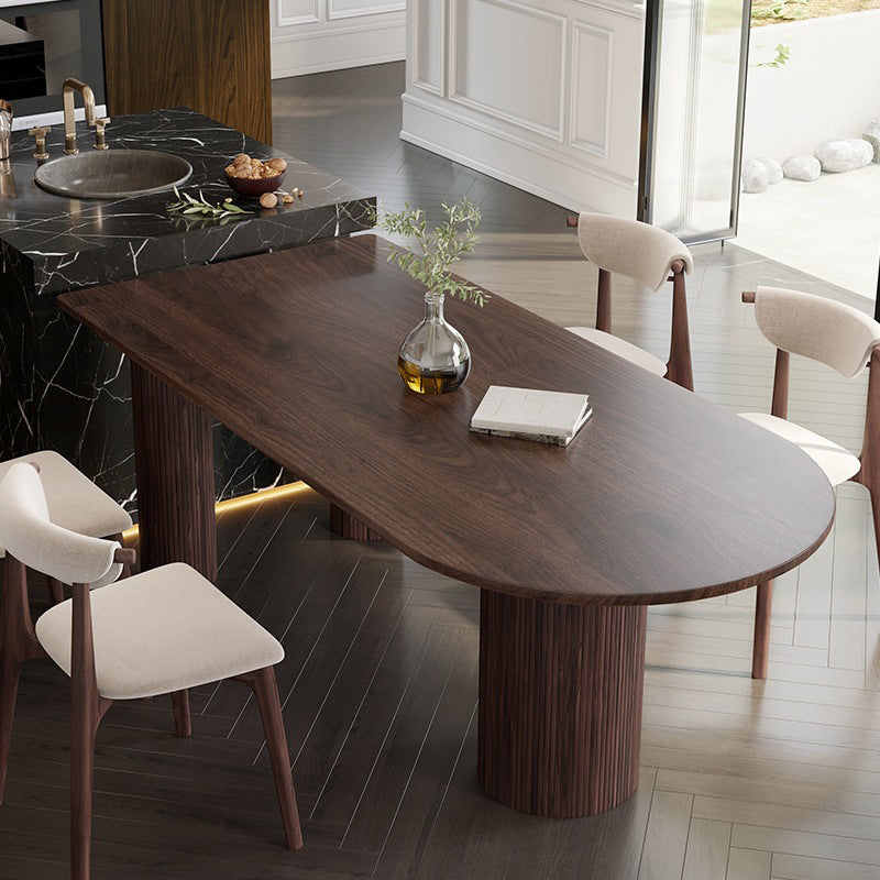 Pine Solid Wood Dining Table Contemporary Dining Table for Kitchen