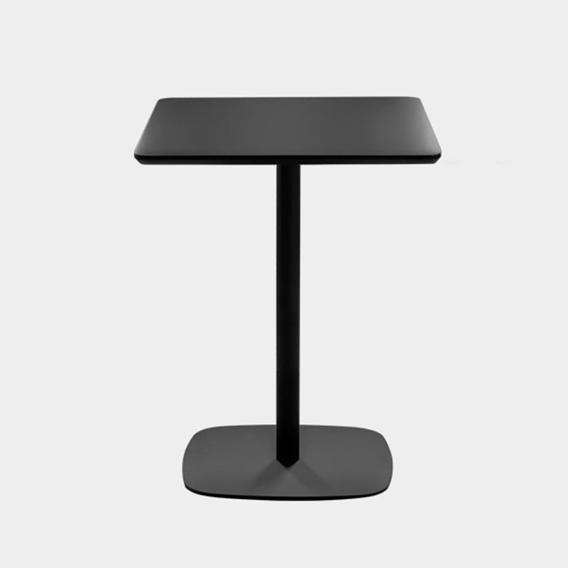 Square Dining Room Table Medium Density Fiberboard Table with Pedestal Base