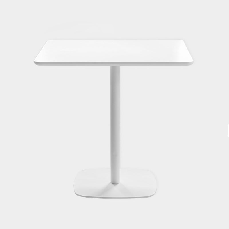 Square Dining Room Table Medium Density Fiberboard Table with Pedestal Base