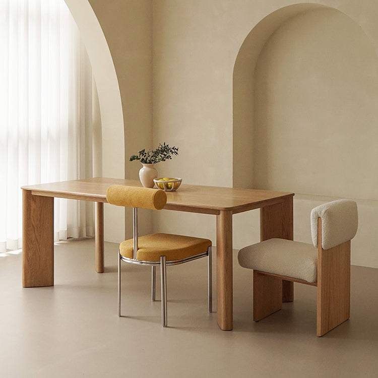 Rectangle Dining Table Pine Solid Wood Dining Table with 4 Legs