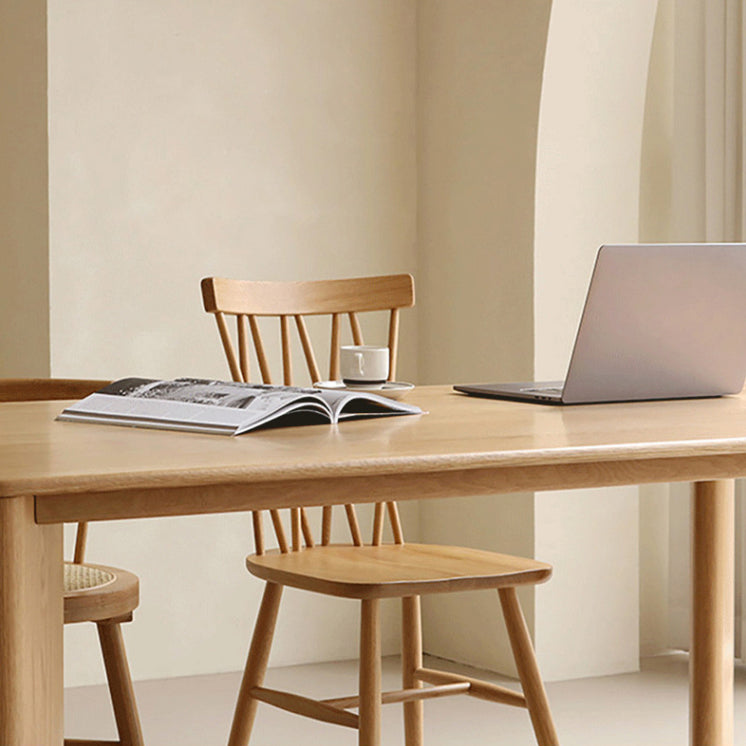 Rectangle Dining Table Pine Solid Wood Dining Table with 4 Legs