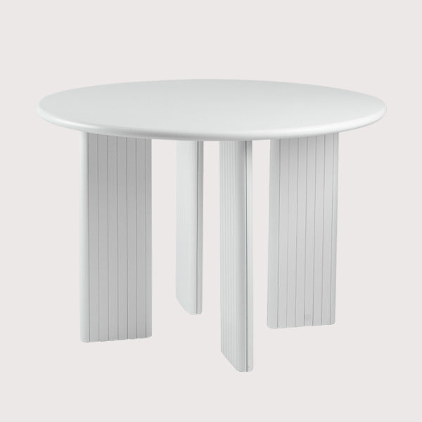 Rectangle Dining Table Engineer Wood Table in Yellow and White