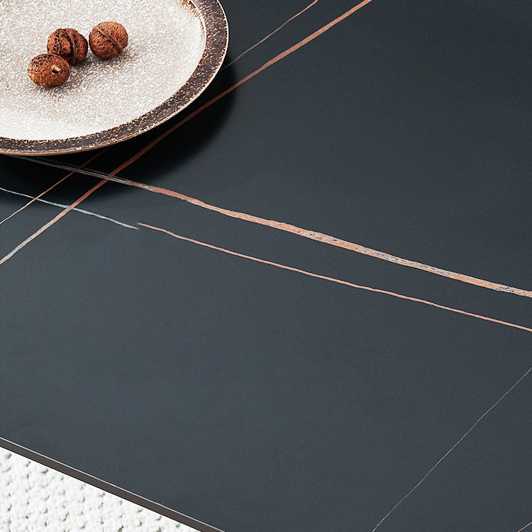 Rectangle Dining Table Stone Dining Table with 4 Legs for Dining Room