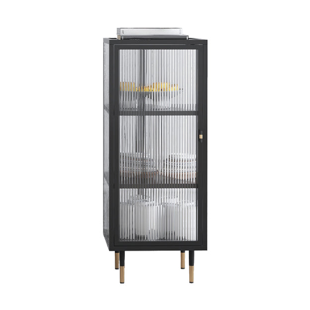 Metal Sideboard with Cabinets Glam Dining Server for Living Room