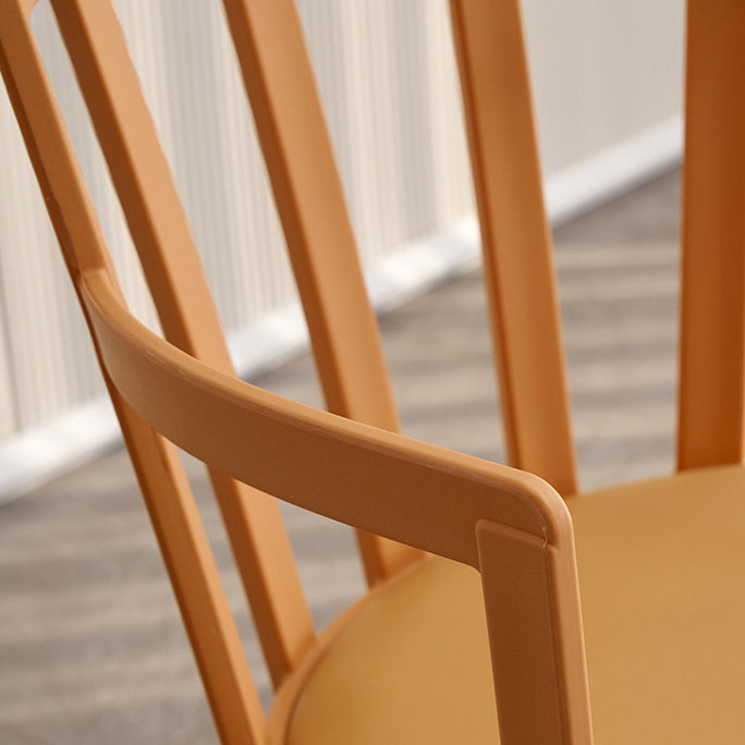 Modern Dining Chairs Arm Dining Chair with Plastic Legs for Kitchen