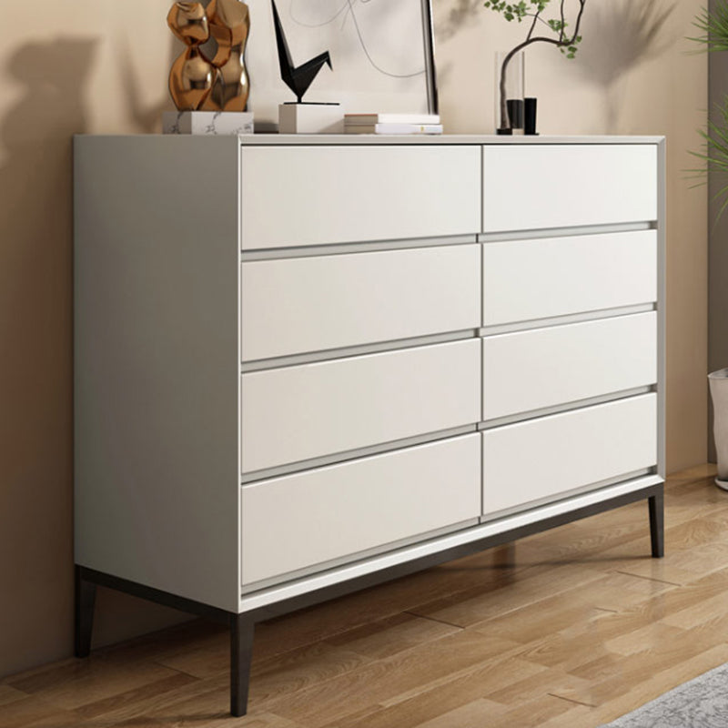 Contemporary Chest Bedroom Engineered Wood Storage Chest with Drawers