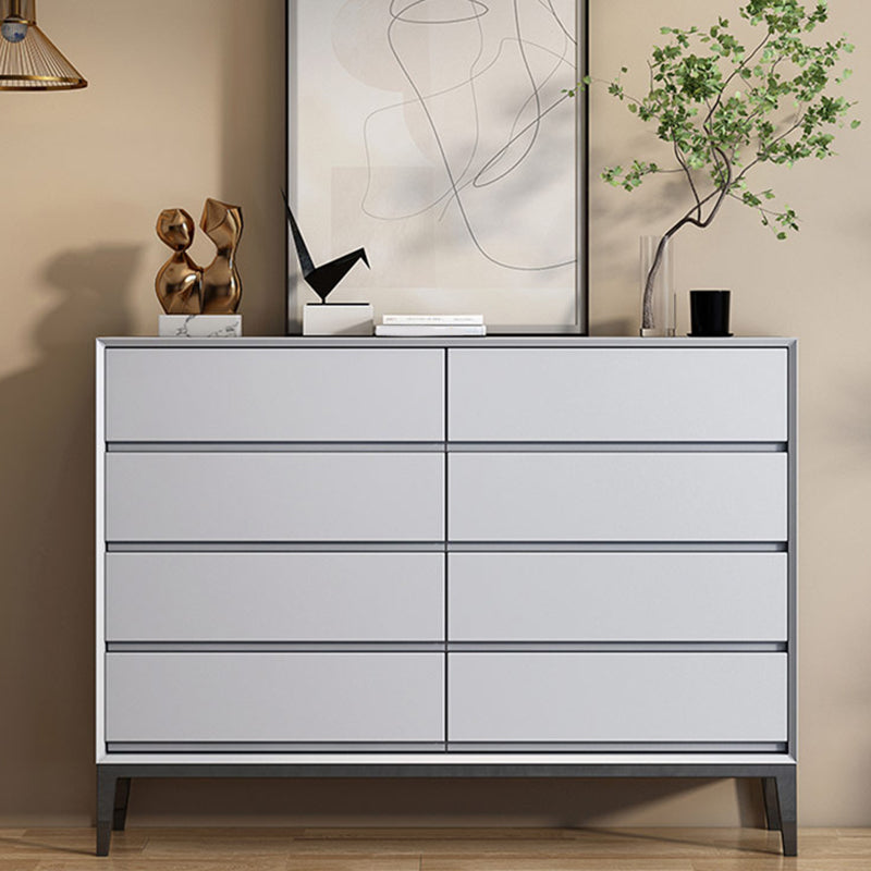 Contemporary Chest Bedroom Engineered Wood Storage Chest with Drawers