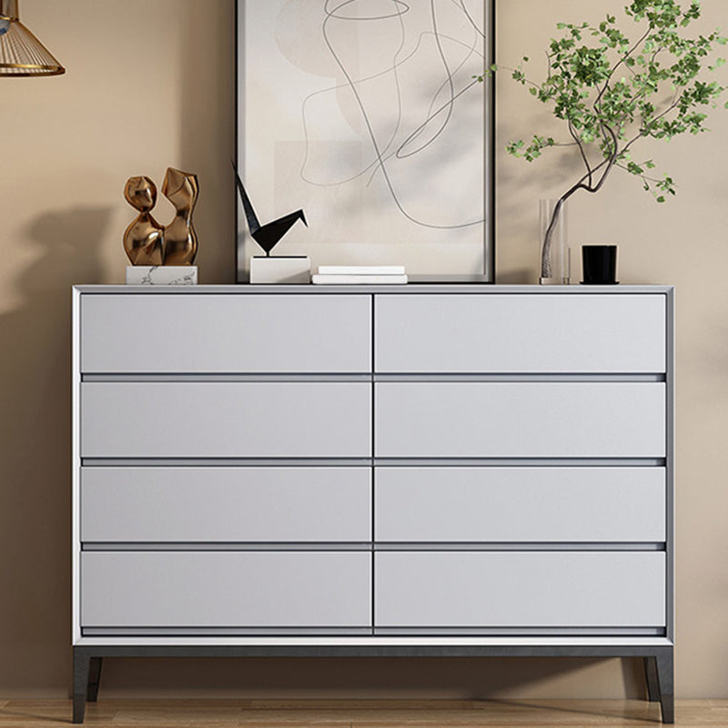 Contemporary Chest Bedroom Engineered Wood Storage Chest with Drawers