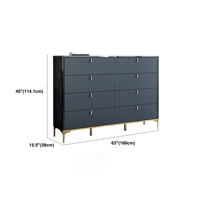 15.21-inch Width Glam Dresser 5/7/8 Drawers Storage Chest Dresser