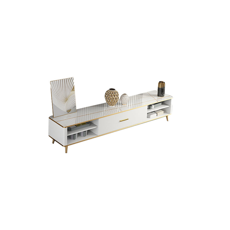 Contemporary 4 Shelves TV Console Modern TV Stand for TVs with Drawer