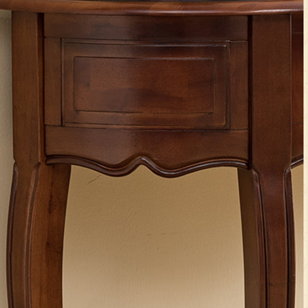 Solid Wood Console Table 13" W Mid-Century Modern Storage Console