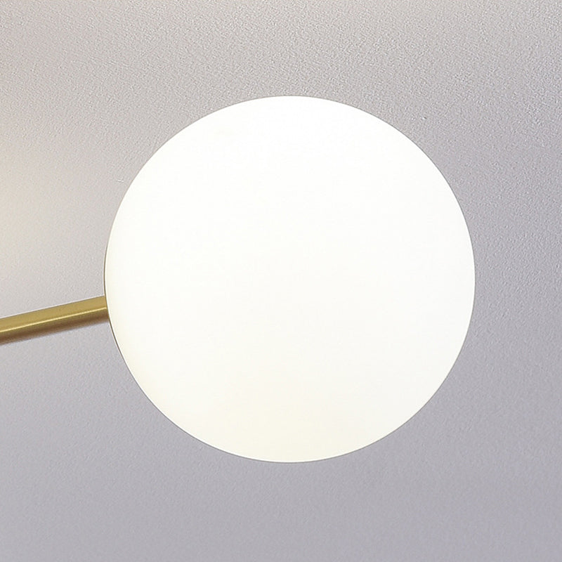 Glass Sputnik Shape Flush Ceiling Light Modern Multi Lights Flush Light Fixtures in Gold